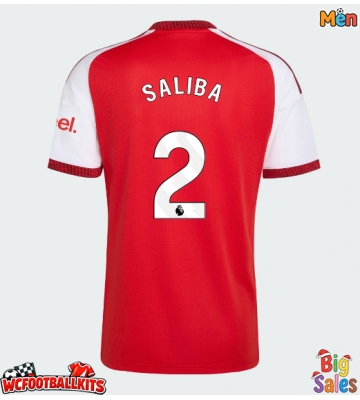 Arsenal William Saliba #2 Replica Home Stadium Shirt 2026-27 Short Sleeve